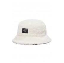 CALVIN KLEIN JEANS SHERPA BUCKET  ΚΑΠΕΛΟ ΓΥΝΑΙΚΕΙΟ OFF WHITE