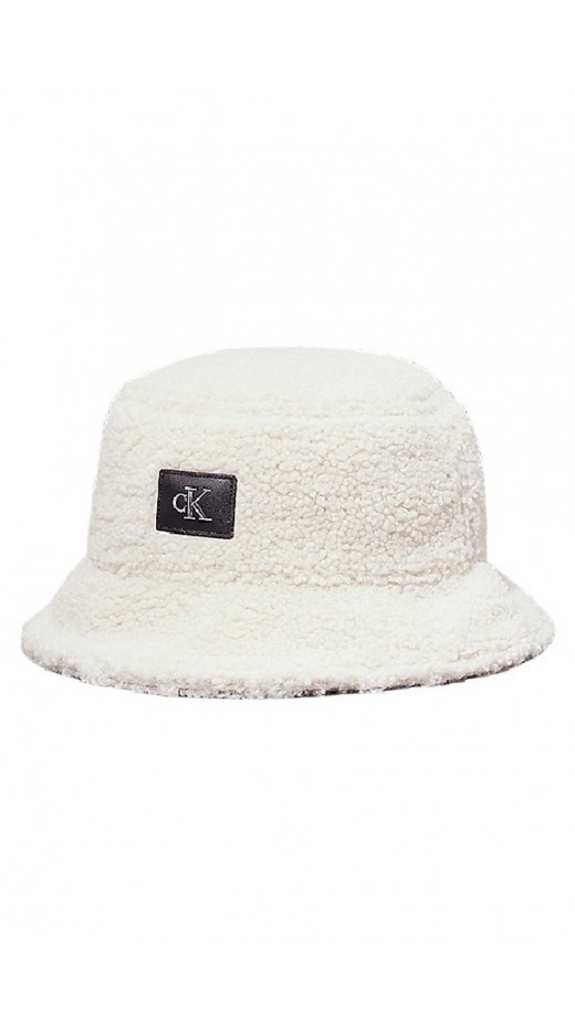 CALVIN KLEIN JEANS SHERPA BUCKET  ΚΑΠΕΛΟ ΓΥΝΑΙΚΕΙΟ OFF WHITE