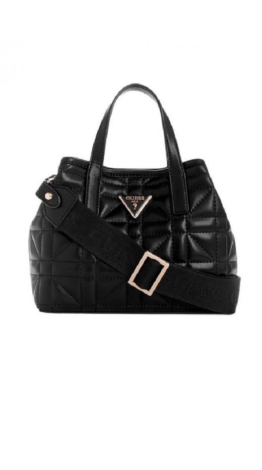 GUESS LATONA MINI TOTE ΤΣΑΝΤΑ ΓΥΝΑΙΚΕΙΑ BLACK