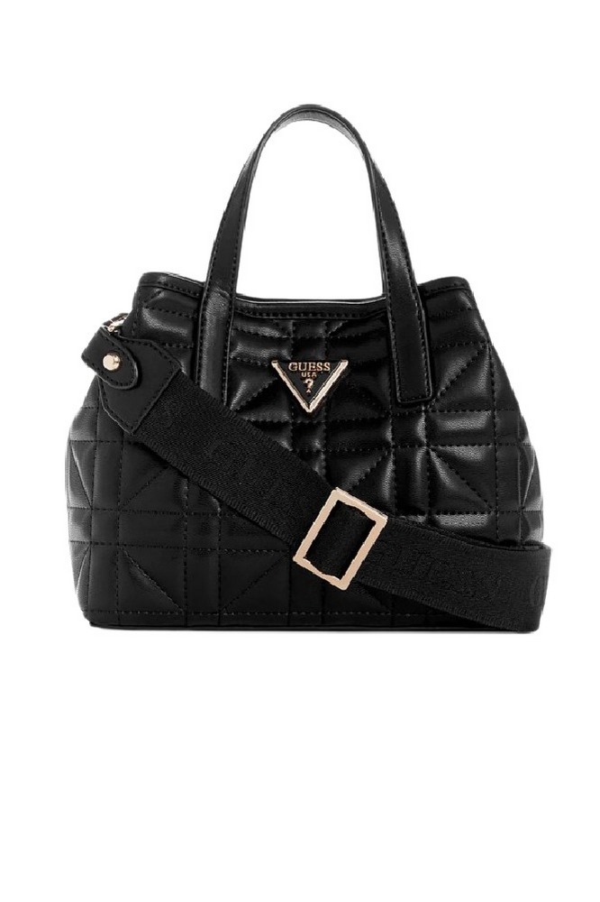 GUESS LATONA MINI TOTE ΤΣΑΝΤΑ ΓΥΝΑΙΚΕΙΑ BLACK