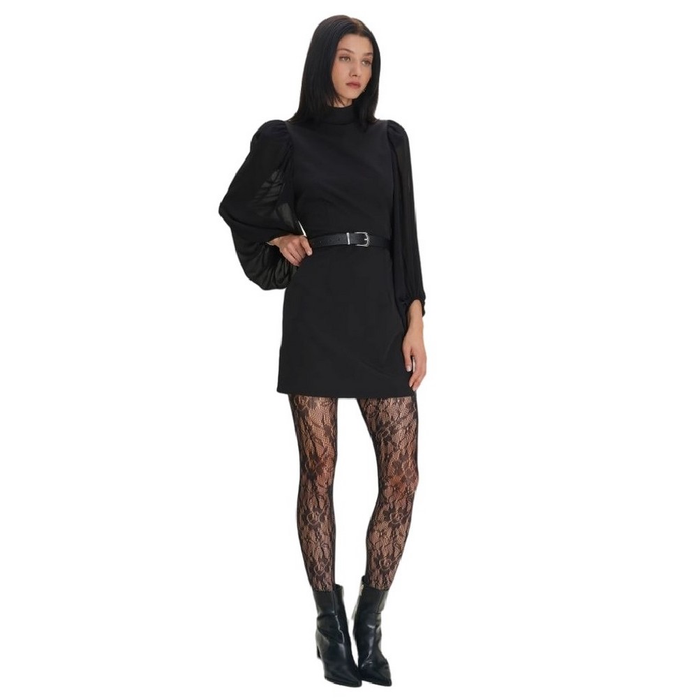 ALE MINI DRESS WITH PUFFLED SLEEVES 8920540 ΦΟΡΕΜΑ ΓΥΝΑΙΚΕΙΟ BLACK