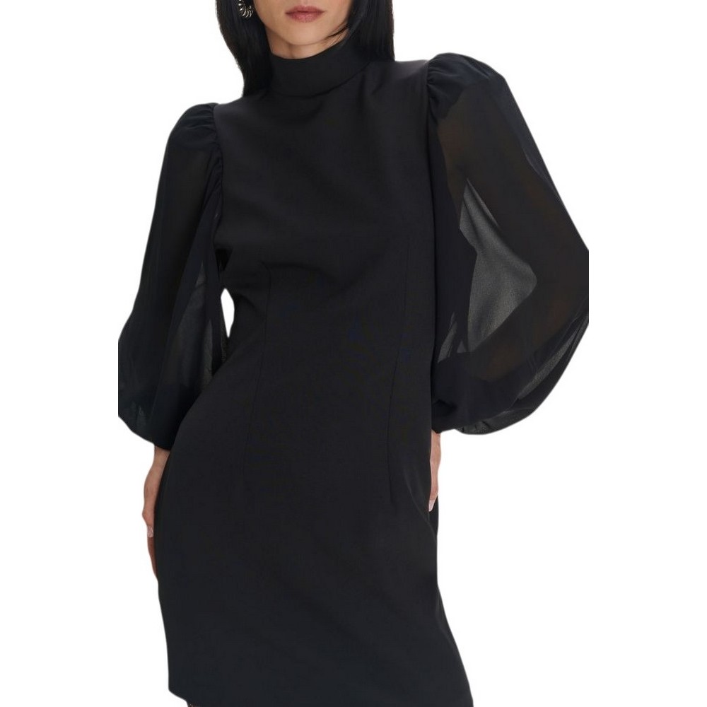 ALE MINI DRESS WITH PUFFLED SLEEVES 8920540 ΦΟΡΕΜΑ ΓΥΝΑΙΚΕΙΟ BLACK