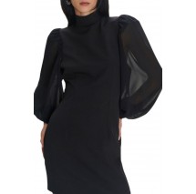 ALE MINI DRESS WITH PUFFLED SLEEVES 8920540 ΦΟΡΕΜΑ ΓΥΝΑΙΚΕΙΟ BLACK