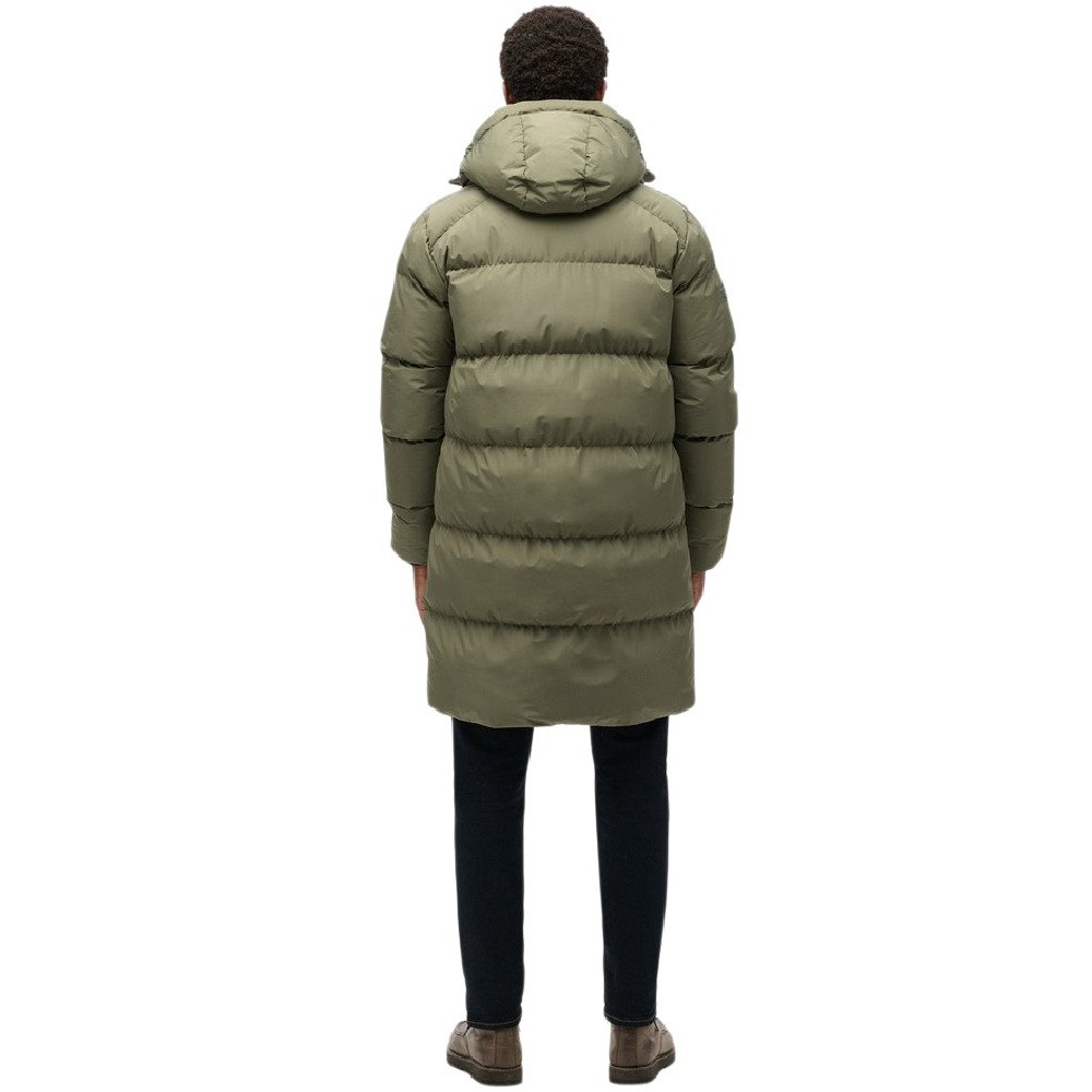 SUPERDRY SDCD HOODED SPORTS PUFFER MID JKT ΜΠΟΥΦΑΝ ΑΝΔΡΙΚΟ OLIVE