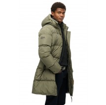 SUPERDRY SDCD HOODED SPORTS PUFFER MID JKT ΜΠΟΥΦΑΝ ΑΝΔΡΙΚΟ OLIVE