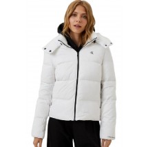 CALVIN KLEIN JEANS MW DOWN SHORT PUFFER ΜΠΟΥΦΑΝ ΓΥΝΑΙΚΕΙΟ WHITE