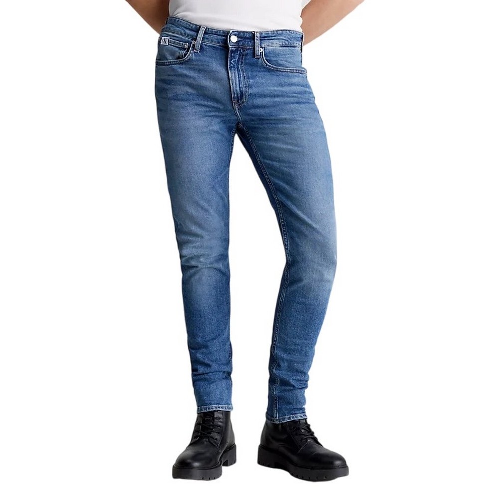 CALVIN KLEIN JEANS AUTHENTIC STRAIGHT ΠΑΝΤΕΛΟΝΙ ΑΝΔΡΙΚΟ DENIM LIGHT