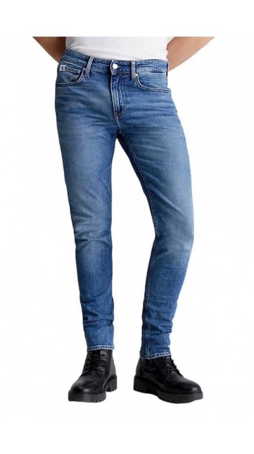 CALVIN KLEIN JEANS AUTHENTIC STRAIGHT ΠΑΝΤΕΛΟΝΙ ΑΝΔΡΙΚΟ DENIM LIGHT