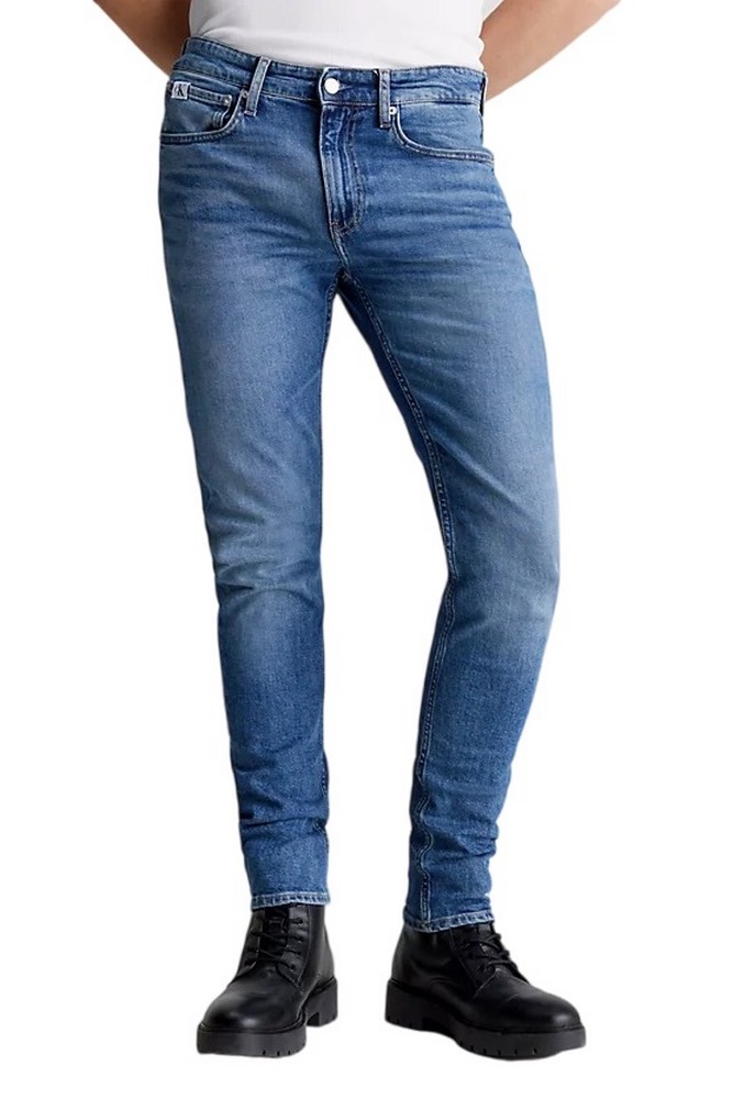 CALVIN KLEIN JEANS AUTHENTIC STRAIGHT ΠΑΝΤΕΛΟΝΙ ΑΝΔΡΙΚΟ DENIM LIGHT