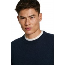 PEPE JEANS LONDON NEW ANDRE CREW NECK ΜΠΛΟΥΖΑ ΠΛΕΚΤΗ ΑΝΔΡΙΚΗ NAVY