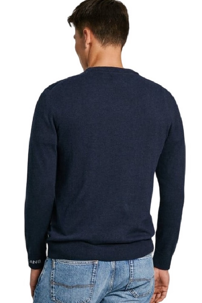 PEPE JEANS LONDON NEW ANDRE CREW NECK ΜΠΛΟΥΖΑ ΠΛΕΚΤΗ ΑΝΔΡΙΚΗ NAVY