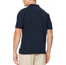 GUESS JEANS EMBRO LOGO POLO T-SHIRT ΜΠΛΟΥΖΑ ΑΝΔΡΙΚΗ NAVY