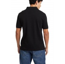 GUESS JEANS EMBRO LOGO POLO T-SHIRT ΜΠΛΟΥΖΑ ΑΝΔΡΙΚΗ BLACK