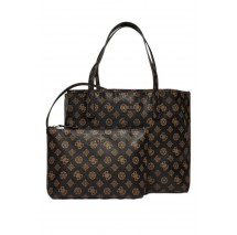 GUESS VIKKY II 2 IN 1 TOTE ΤΣΑΝΤΑ ΓΥΝΑΙΚΕΙΑ BROWN