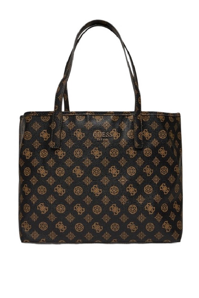 GUESS VIKKY II 2 IN 1 TOTE ΤΣΑΝΤΑ ΓΥΝΑΙΚΕΙΑ BROWN