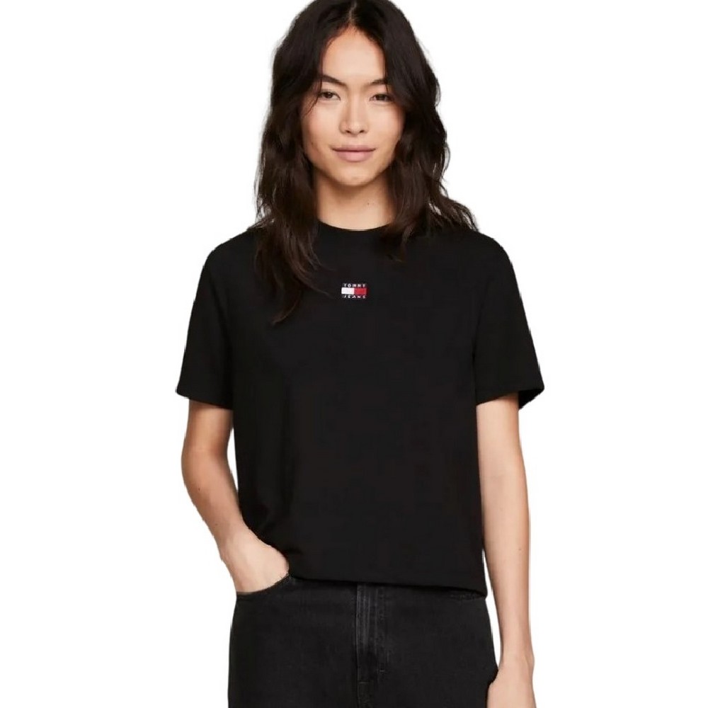 TOMMY JEANS BXY BADGE TEE T-SHIRT ΜΠΛΟΥΖΑ ΓΥΝΑΙΚΕΙΑ BLACK