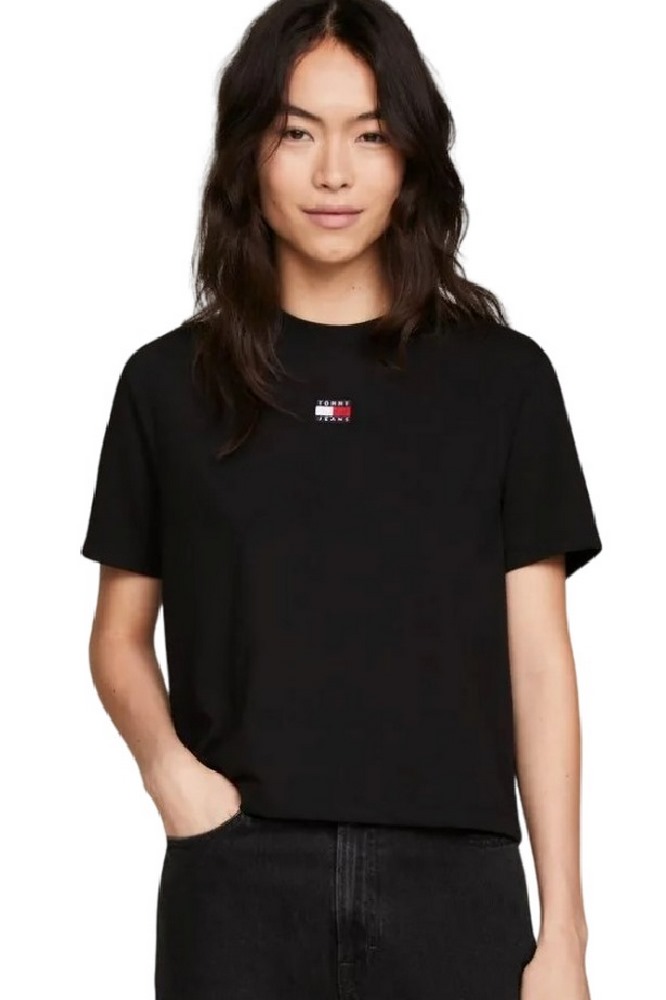 TOMMY JEANS BXY BADGE TEE T-SHIRT ΜΠΛΟΥΖΑ ΓΥΝΑΙΚΕΙΑ BLACK