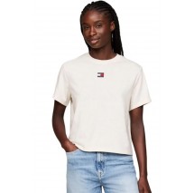 TOMMY JEANS BXY BADGE TEE T-SHIRT ΜΠΛΟΥΖΑ ΓΥΝΑΙΚΕΙΑ OFF WHITE