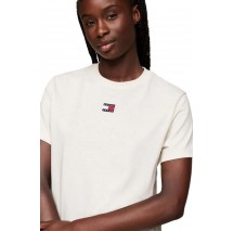 TOMMY JEANS BXY BADGE TEE T-SHIRT ΜΠΛΟΥΖΑ ΓΥΝΑΙΚΕΙΑ OFF WHITE