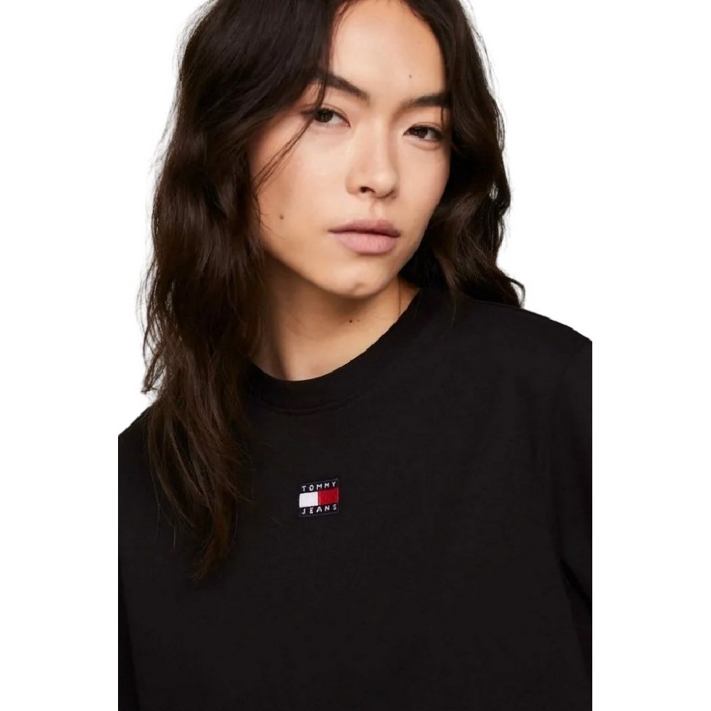 TOMMY JEANS BXY BADGE TEE T-SHIRT ΜΠΛΟΥΖΑ ΓΥΝΑΙΚΕΙΑ BLACK