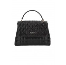 GUESS YARMILLA TOP HANDLE FLAP ΤΣΑΝΤΑ ΓΥΝΑΙΚΕΙΑ BLACK