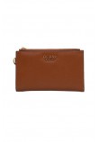 GUESS LAUREL SLG DBL ZIP ORGANIZER ΠΟΡΤΟΦΟΛΙ ΓΥΝΑΙΚΕΙΟ COGNAC