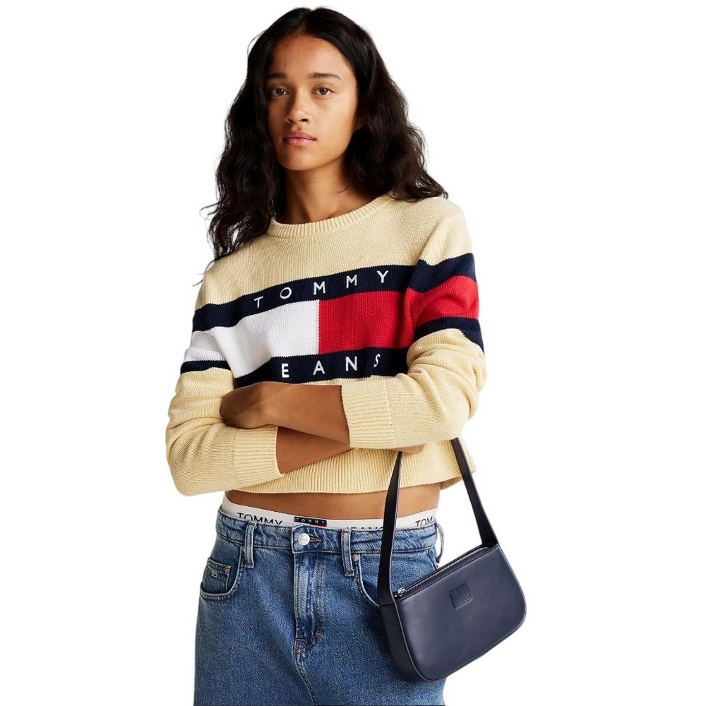 TOMMY JEANS ESS MUST SHOULDER BAG ΤΣΑΝΤΑ ΓΥΝΑΙΚΕΙΑ NAVY