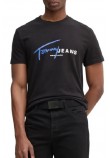 TOMMY JEANS REG SIGNTR DNA TEE EXT T-SHIRT ΜΠΛΟΥΖΑ ΑΝΔΡΙΚΗ BLACK