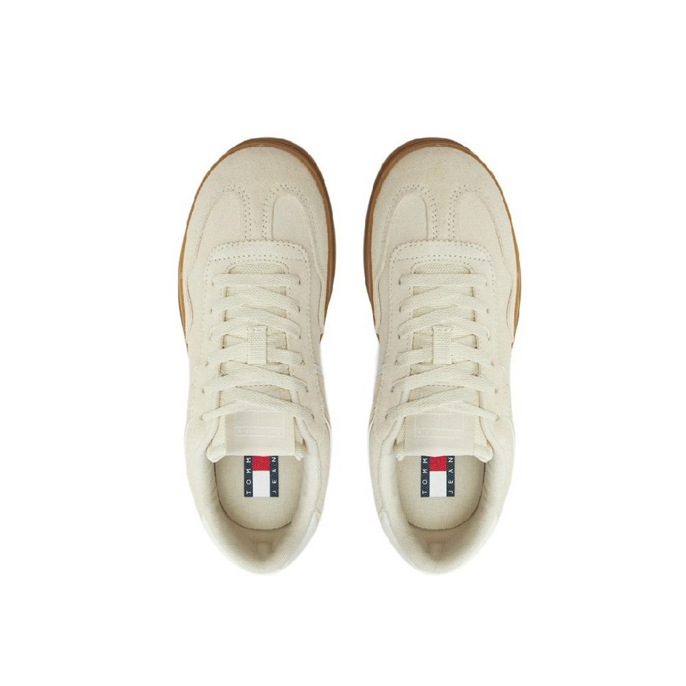 TOMMY JEANS THE GREENWICH SUEDE ΠΑΠΟΥΤΣΙ ΓΥΝΑΙΚΕΙΟ ECRU