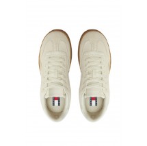 TOMMY JEANS THE GREENWICH SUEDE ΠΑΠΟΥΤΣΙ ΓΥΝΑΙΚΕΙΟ ECRU