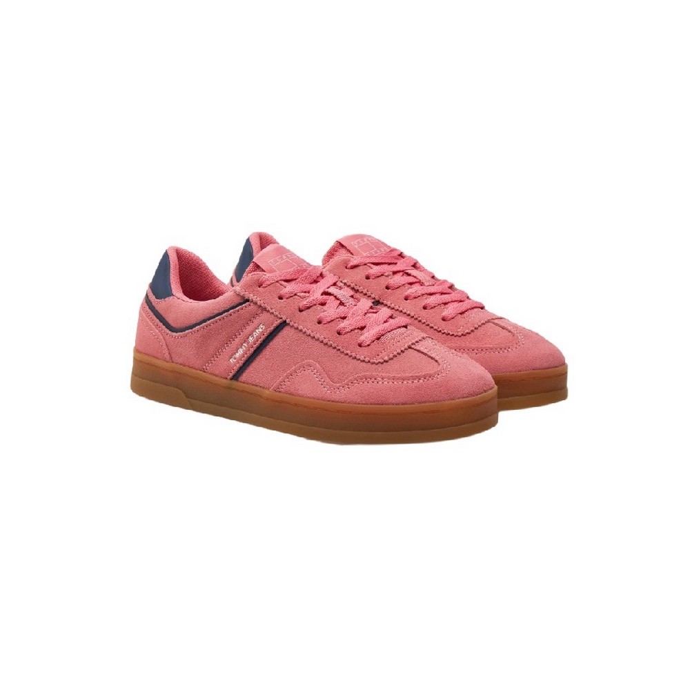 TOMMY JEANS THE GREENWICH SUEDE ΠΑΠΟΥΤΣΙ ΓΥΝΑΙΚΕΙΟ PINK