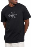 CALVIN KLEIN SS HERO MONOLOGO TEE T-SHIRT ΜΠΛΟΥΖΑ ΑΝΔΡΙΚΗ BLACK