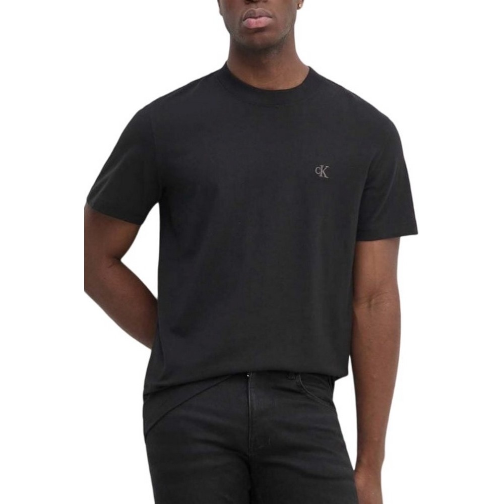 CALVIN KLEIN JEANS HEAVY REGULAR TEE T-SHIRT ΜΠΛΟΥΖΑ ΑΝΔΡΙΚΗ BLACK