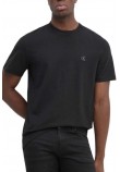 CALVIN KLEIN JEANS HEAVY REGULAR TEE T-SHIRT ΜΠΛΟΥΖΑ ΑΝΔΡΙΚΗ BLACK