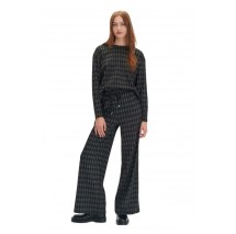 ALE TROUSERS LUREX PIED DE POULE 8920542 ΠΑΝΤΕΛΟΝΙ ΓΥΝΑΙΚΕΙΟ BLACK