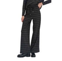 ALE TROUSERS LUREX PIED DE POULE 8920542 ΠΑΝΤΕΛΟΝΙ ΓΥΝΑΙΚΕΙΟ BLACK