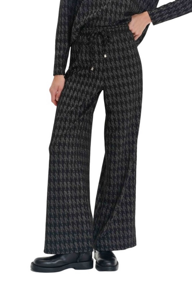 ALE TROUSERS LUREX PIED DE POULE 8920542 ΠΑΝΤΕΛΟΝΙ ΓΥΝΑΙΚΕΙΟ BLACK