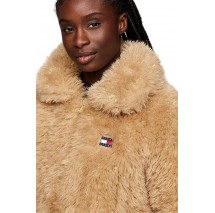 TOMMY JEANS FAUX SHEARLING JACKET ΓΟΥΝΑ ΓΥΝΑΙΚΕΙΑ BEIGE