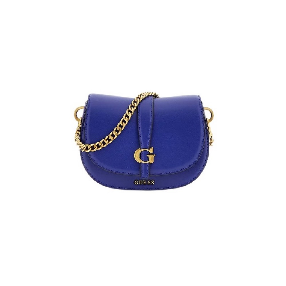 GUESS KUBA MINI CROSSBODY FLAP ΤΣΑΝΤΑ ΓΥΝΑΙΚΕΙΑ NAVY