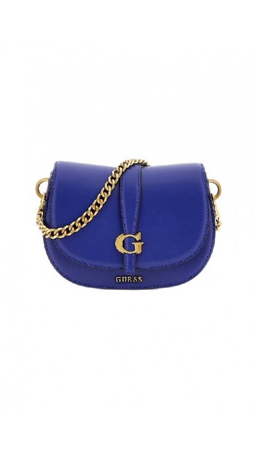 GUESS KUBA MINI CROSSBODY FLAP ΤΣΑΝΤΑ ΓΥΝΑΙΚΕΙΑ NAVY