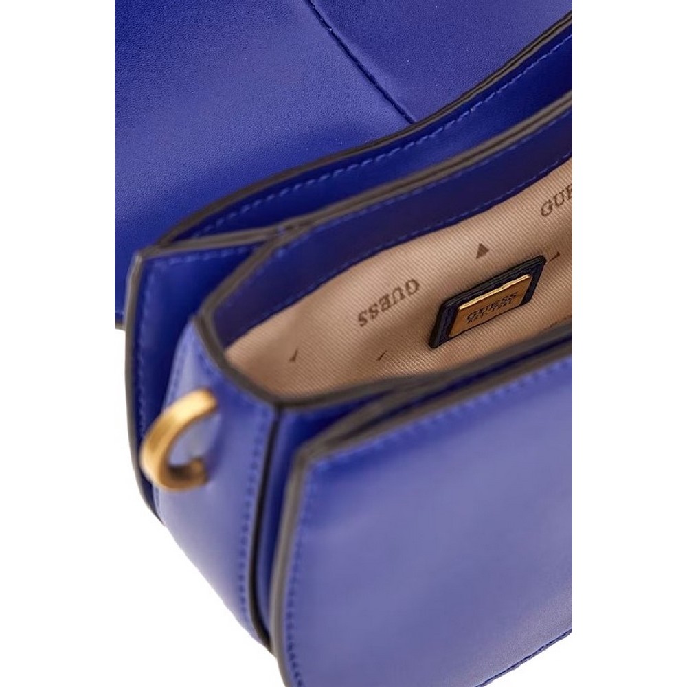 GUESS KUBA MINI CROSSBODY FLAP ΤΣΑΝΤΑ ΓΥΝΑΙΚΕΙΑ NAVY