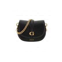 GUESS KUBA MINI CROSSBODY FLAP ΤΣΑΝΤΑ ΓΥΝΑΙΚΕΙΑ BLACK