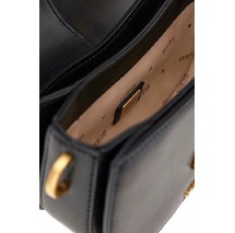 GUESS KUBA MINI CROSSBODY FLAP ΤΣΑΝΤΑ ΓΥΝΑΙΚΕΙΑ BLACK