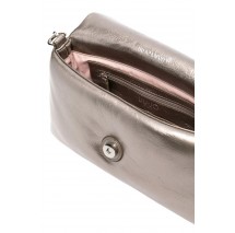 LIU JO  LAPUFFY SHOULDER BAG CROSSBODY AF4148E0042 ΤΣΑΝΤΑ ΓΥΝΑΙΚΕΙΑ SILVER