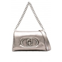 LIU JO  LAPUFFY SHOULDER BAG CROSSBODY AF4148E0042 ΤΣΑΝΤΑ ΓΥΝΑΙΚΕΙΑ SILVER