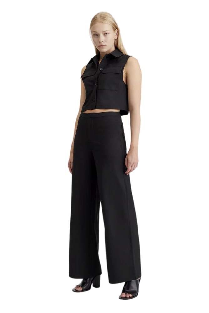 CALVIN KLEIN JEANS WIDE LEG KNIT PANT ΠΑΝΤΕΛΟΝΙ ΓΥΝΑΙΚΕΙΟ BLACK