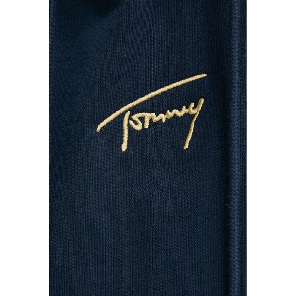 TOMMY JEANS REG GOLD SIGNT HOODIE EXT ΜΠΛΟΥΖΑ ΦΟΥΤΕΡ ΑΝΔΡΙΚΗ NAVY