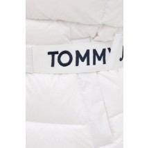 TOMMY HILFIGER BRANDED BELT DOWN JACKET ΜΠΟΥΦΑΝ ΓΥΝΑΙΚΕΙΟ WHITE