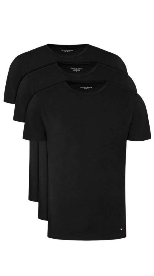 TOMMY HILFIGER STRETCH CN TEE 3PACK T-SHIRT ΕΣΩΡΟΥΧΟ ΑΝΔΡΙΚΟ BLACK