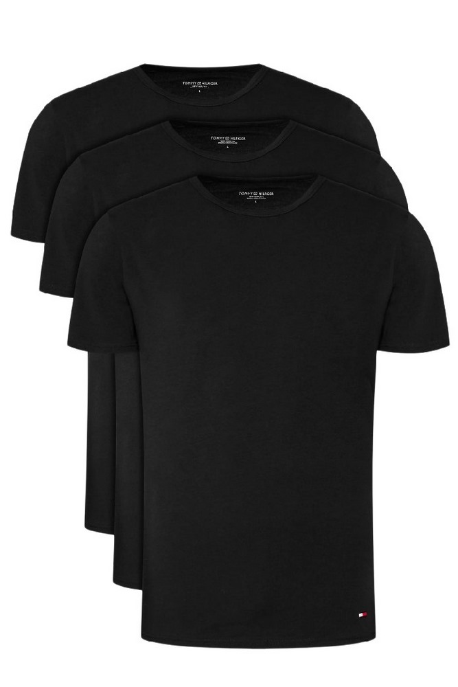 TOMMY HILFIGER STRETCH CN TEE 3PACK T-SHIRT ΕΣΩΡΟΥΧΟ ΑΝΔΡΙΚΟ BLACK